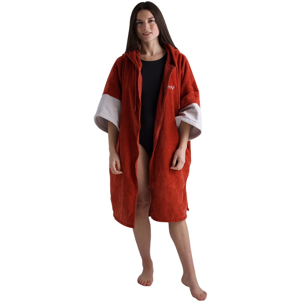 2026 Dryrobe Full-Zip Organic Towel Robe ORGANICFZTRBO - Burnt Orange